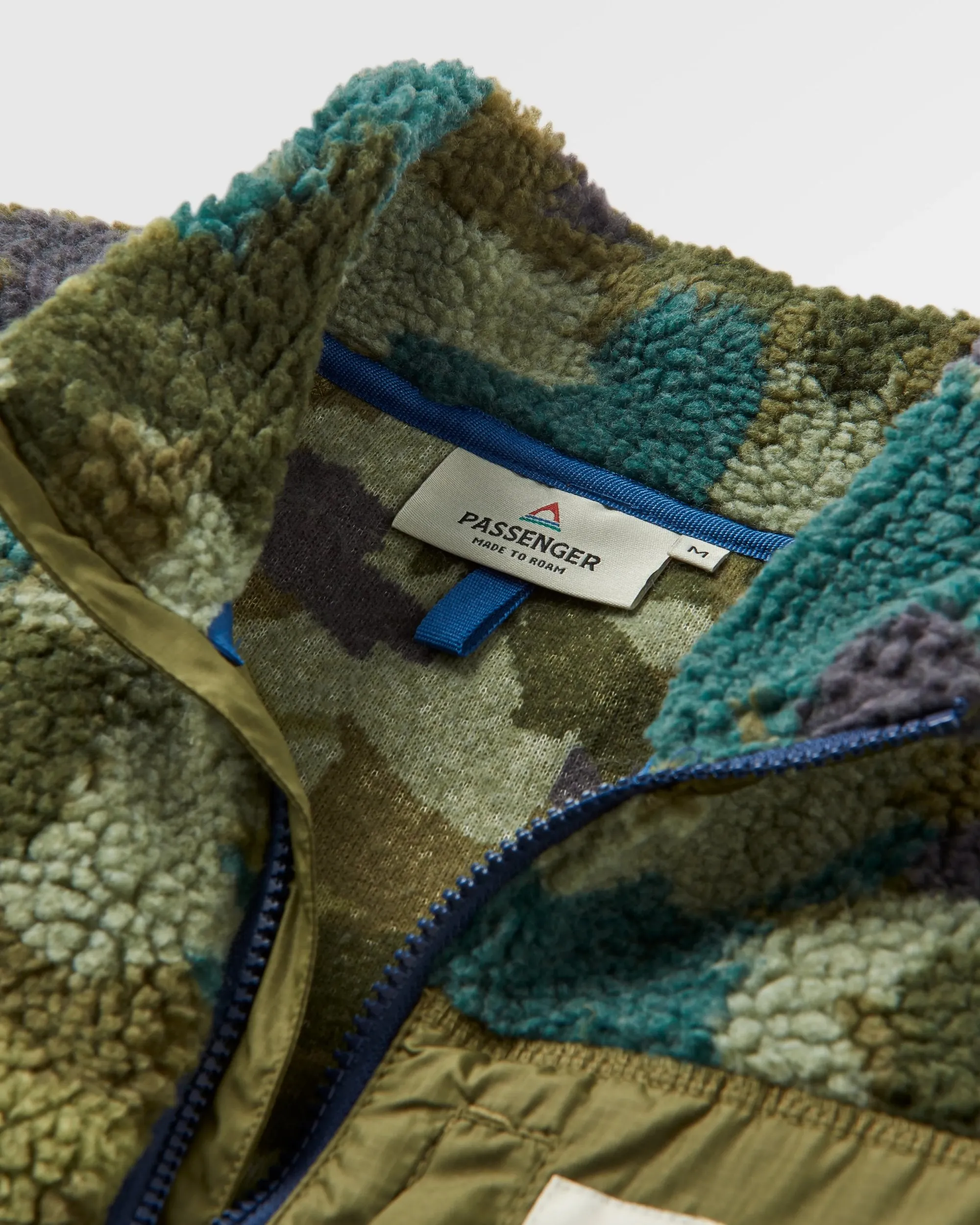 Sherpa Recyclé Offroad 1/2 Zip Fleece - Camo Alpin Kaki