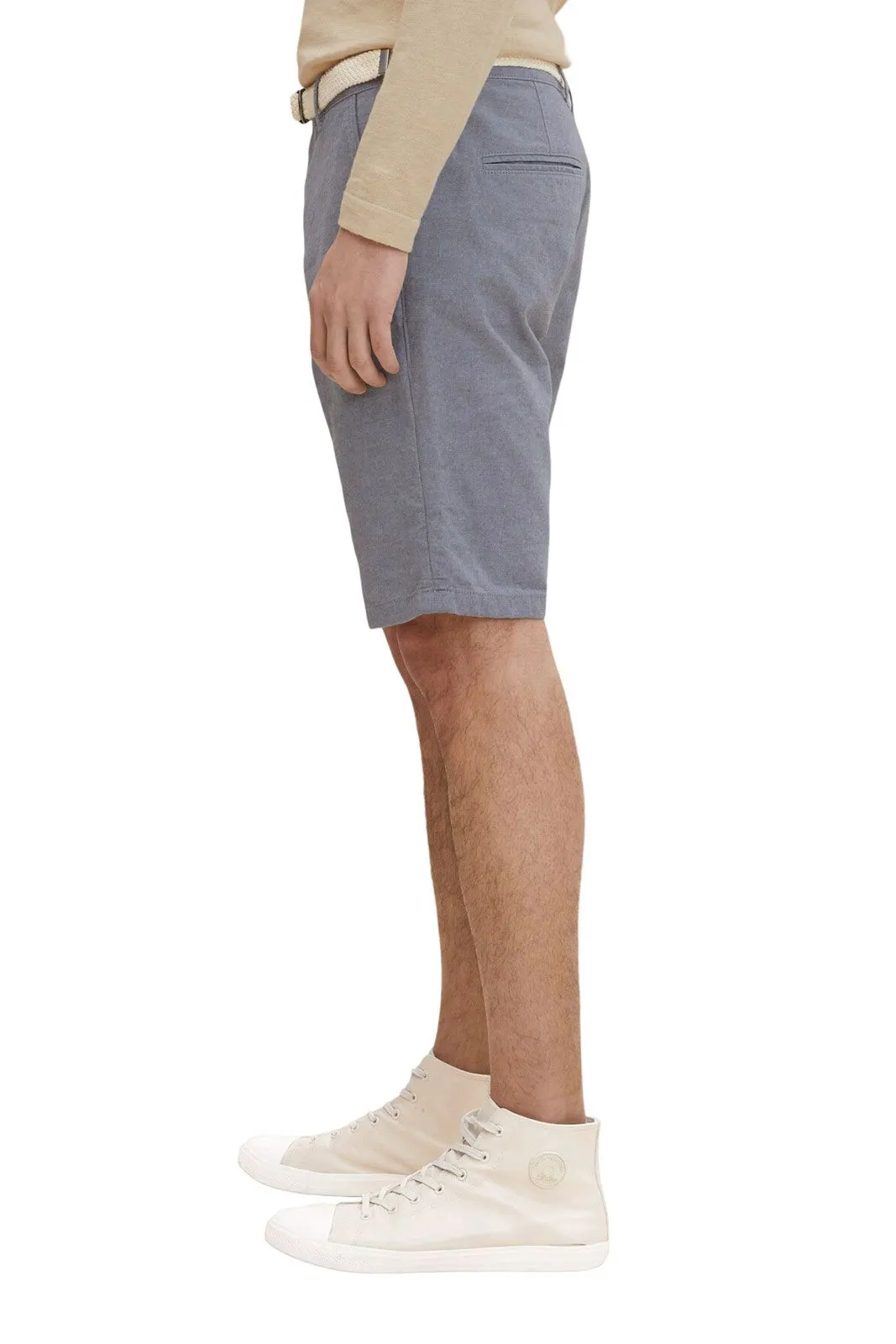 Short chino TOM TAILOR Medium Grey Yarn Dye Stripe 
