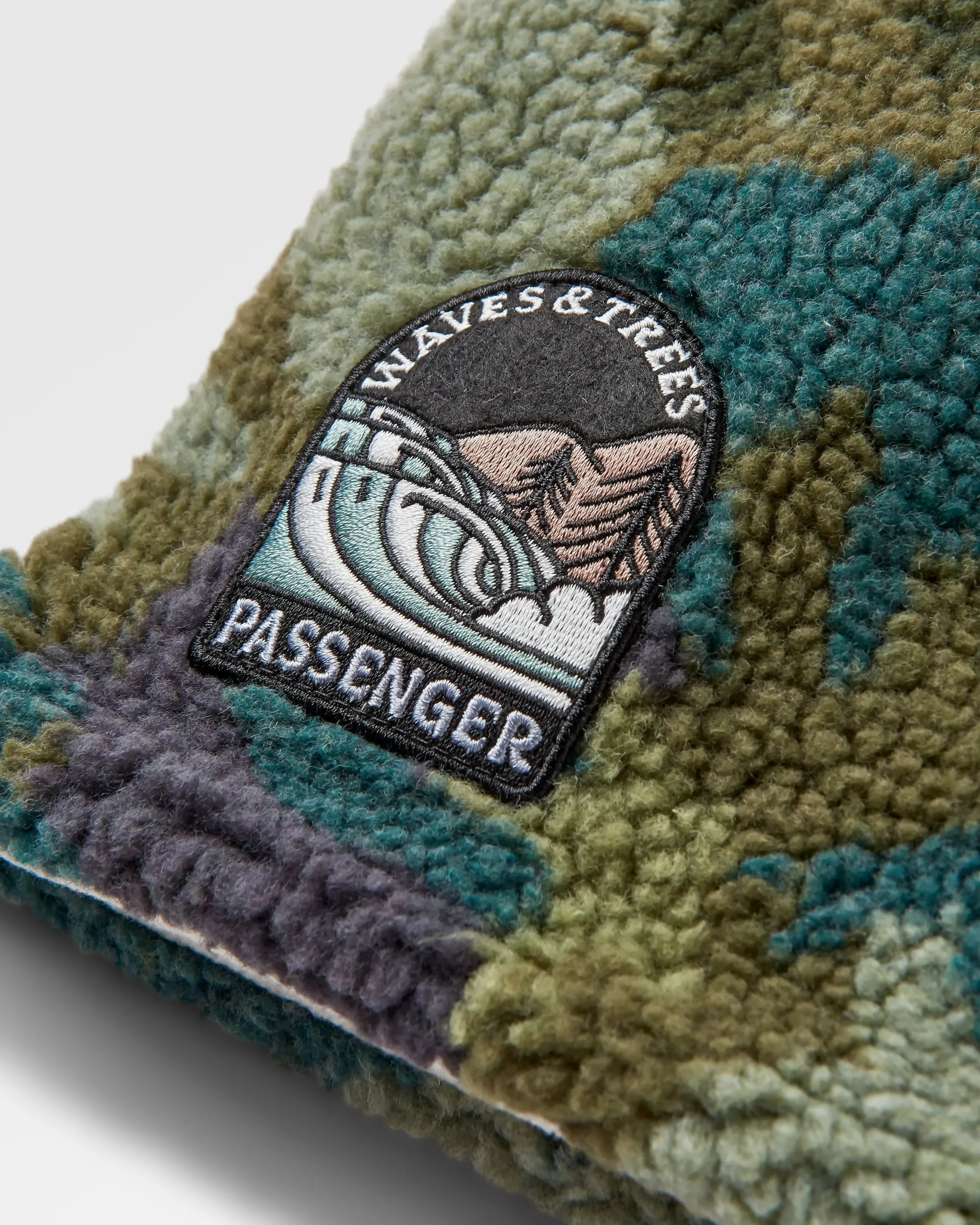 Snood en polaire recyclée Sherpa épicé - Camo Alpin Kaki