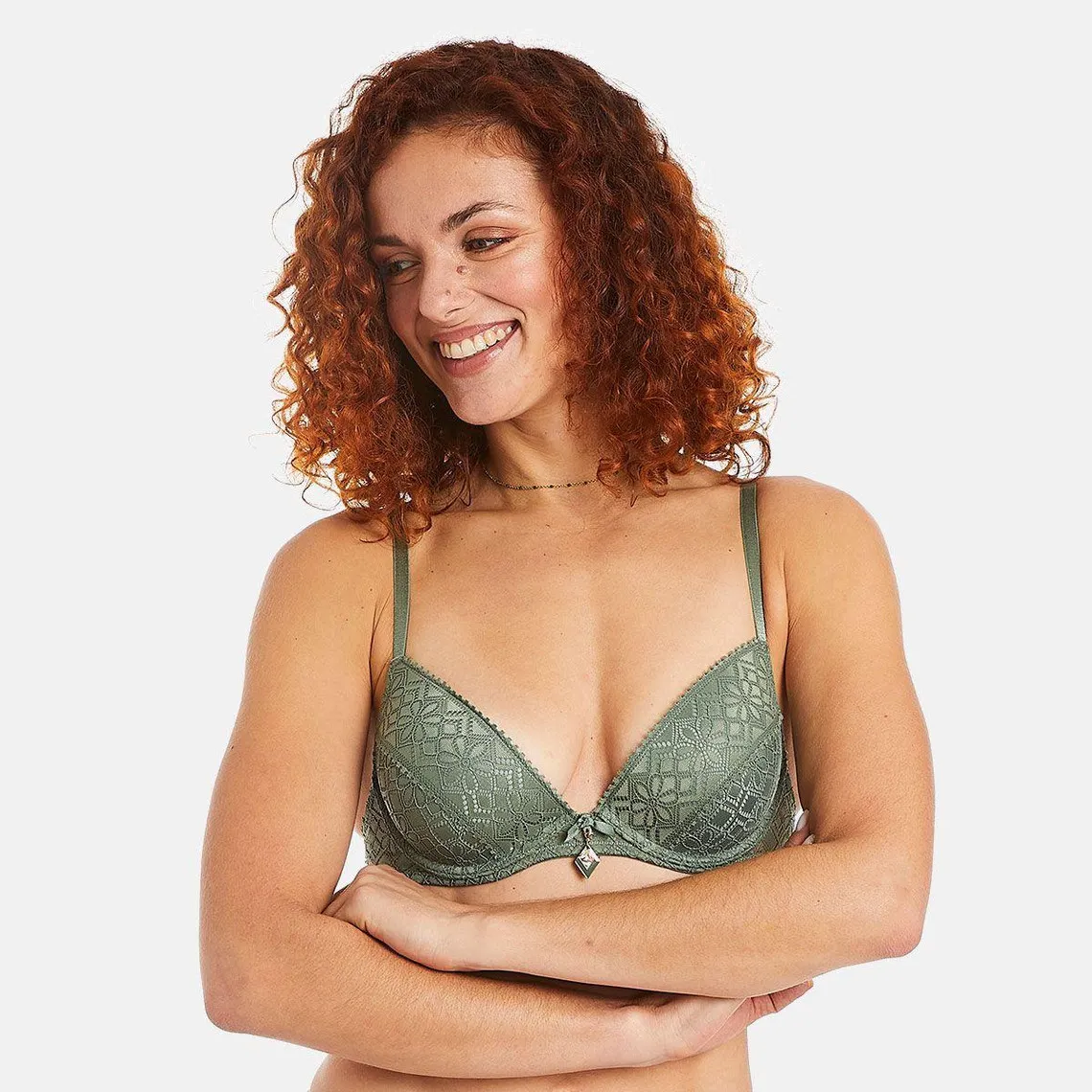 Soutien-gorge ampliforme coque moulée kaki vert | 3 Suisses