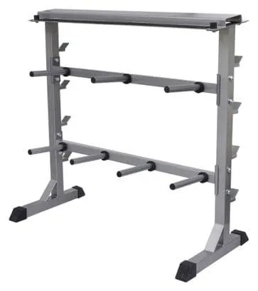 Support à haltères 300 kg gris 7 tubes