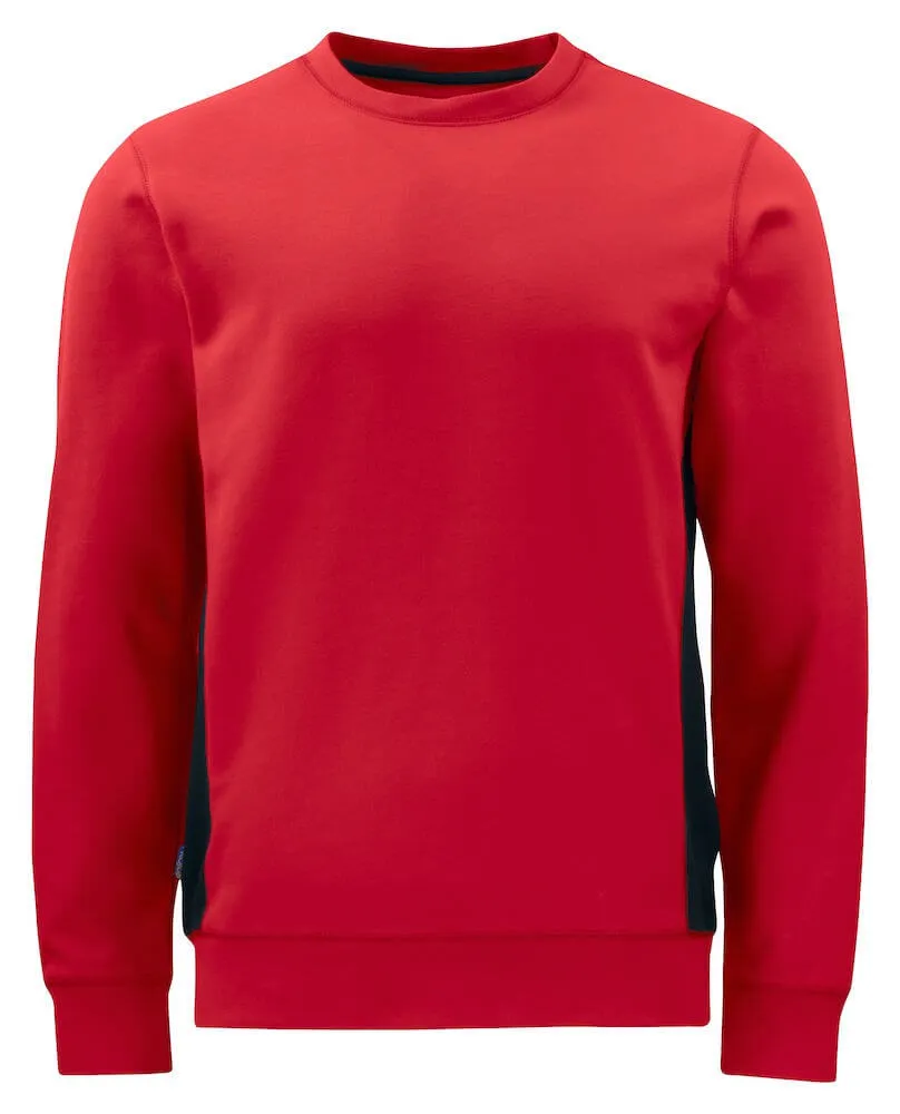 Sweat de travail résistant 2127 col rond Projob rouge ou ciel