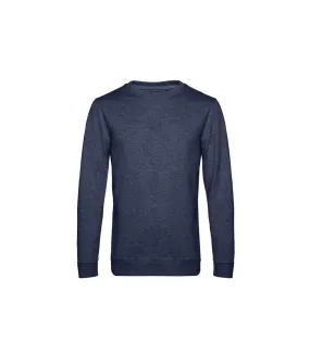 Sweat homme bleu marine chiné B&C