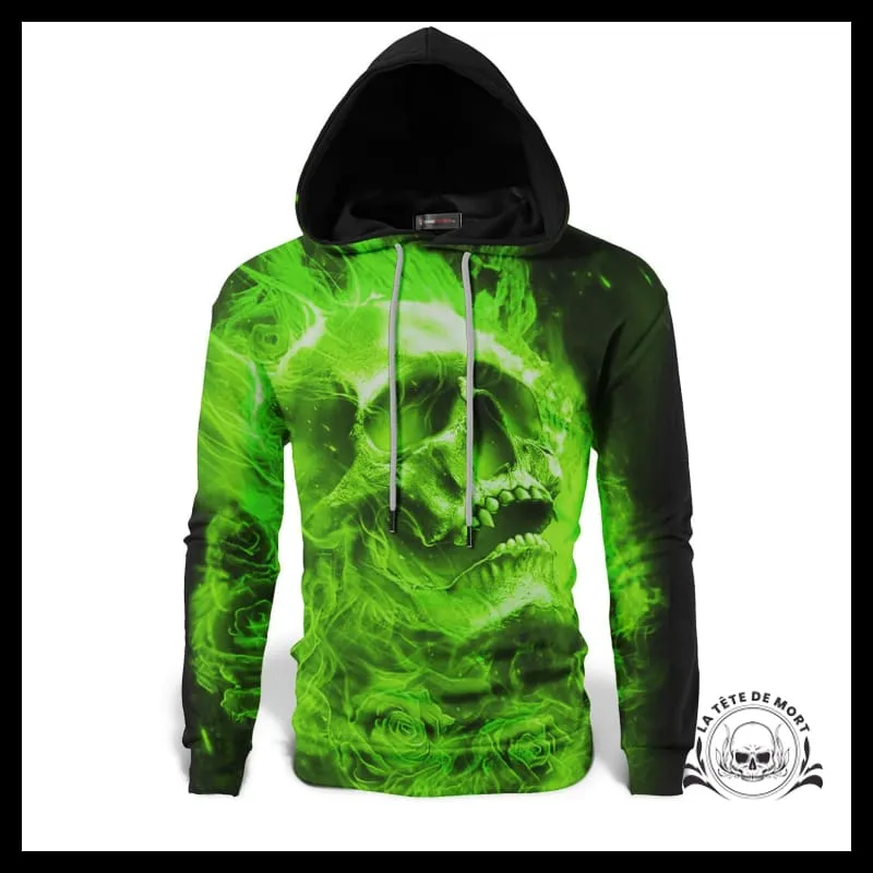 Sweat Squelette Vert