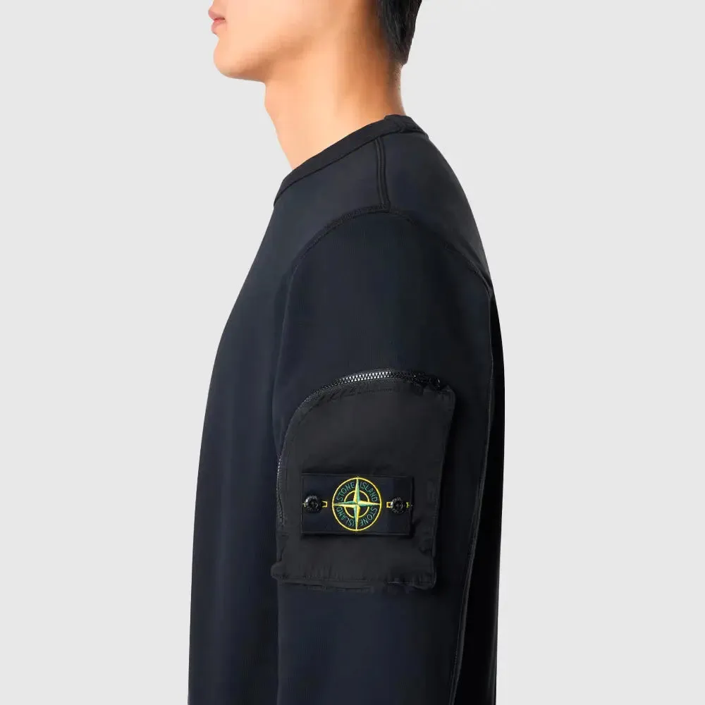 Sweatshirt à poche zippée Stone Island