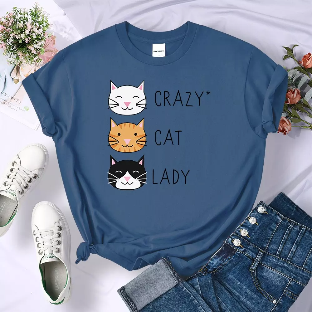 T-shirt crazy Cat Lady