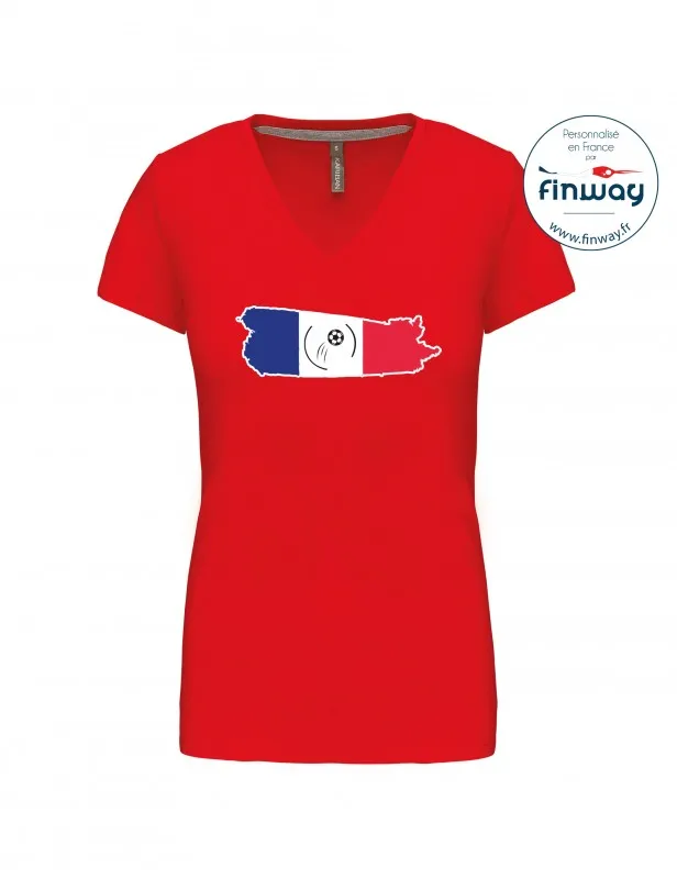 T-shirt femme col V - JO