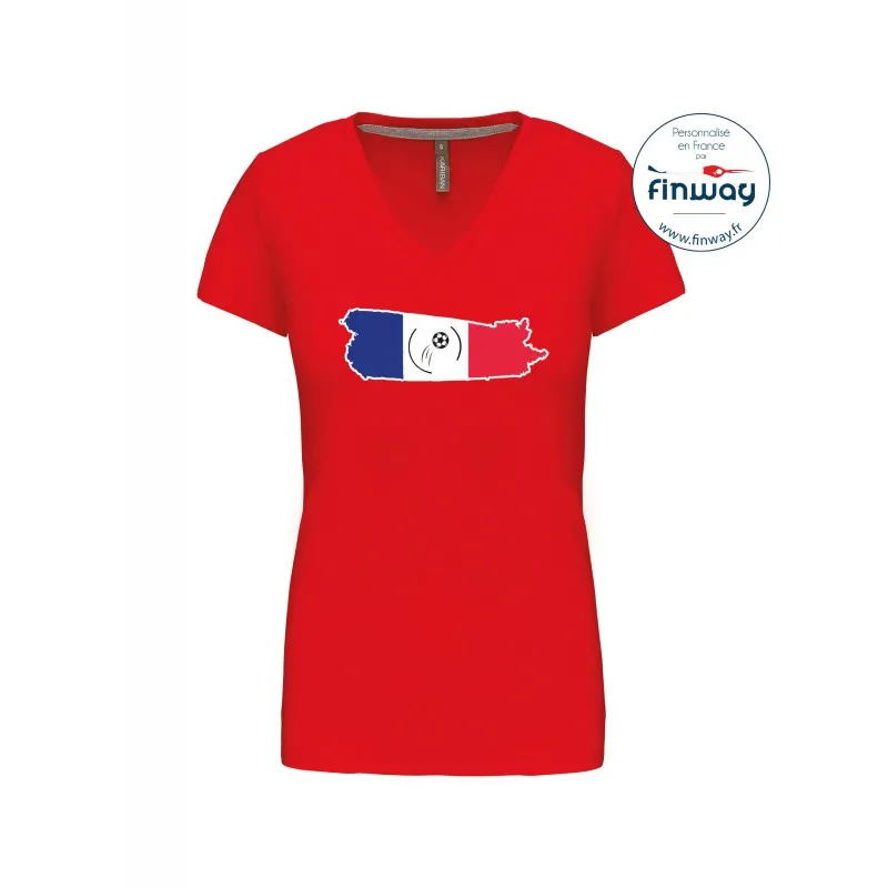 T-shirt femme col V - JO
