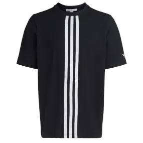 T-Shirt Y-3 noir avec logo blanc