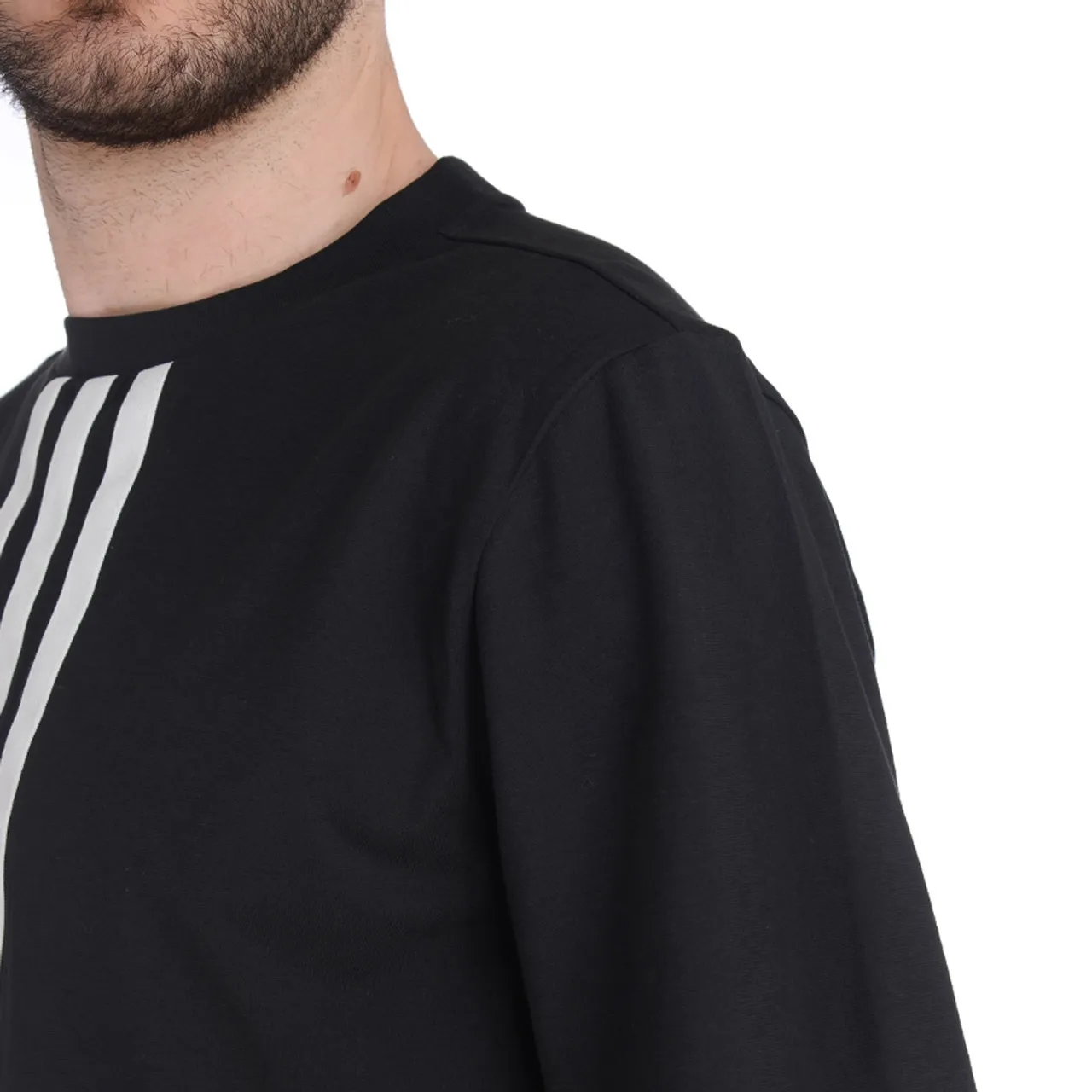 T-Shirt Y-3 noir avec logo blanc