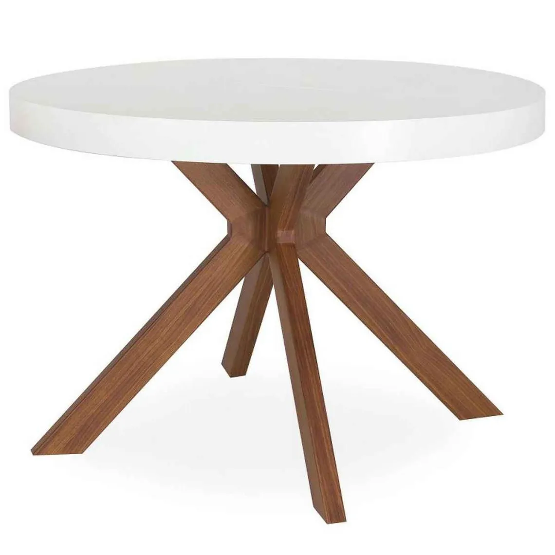 Table Ronde Extensible MYLO Blanc | Table extensible 3 SUISSES