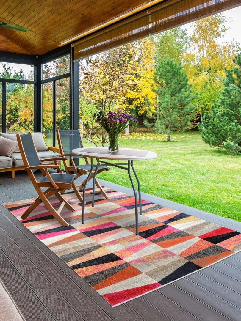Tapis exterieur EXT CONTO OEKO-TEX® - Multicolore