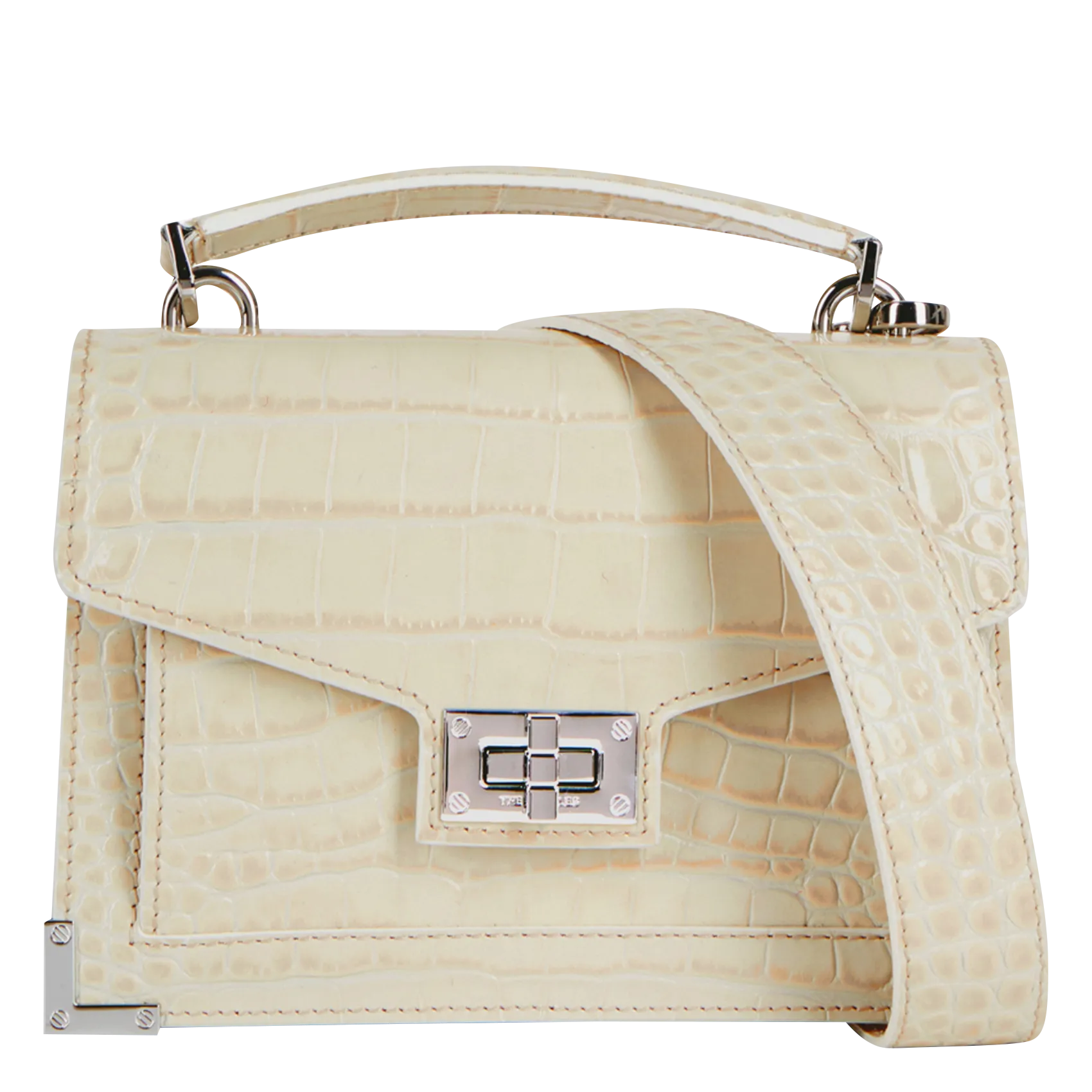 THE KOOPLES  Sac bandoulière à imprimé en cuir - Blanc