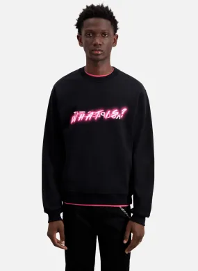 THE KOOPLES  Sweat col rond en coton - Noir