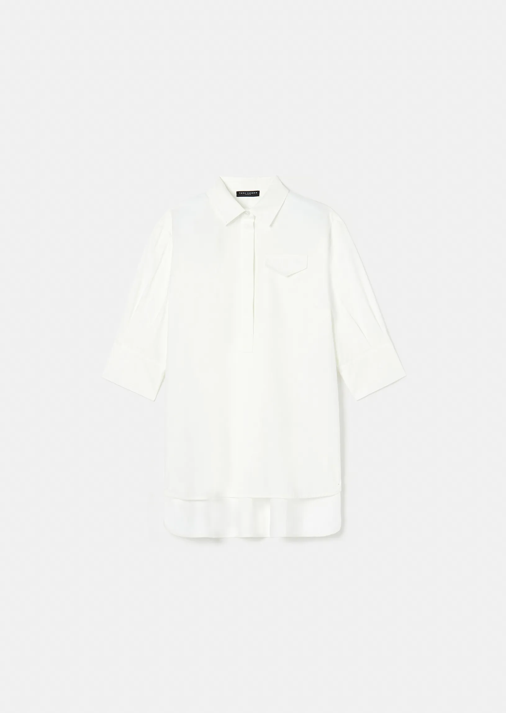 Top Tallulah blanc en popeline