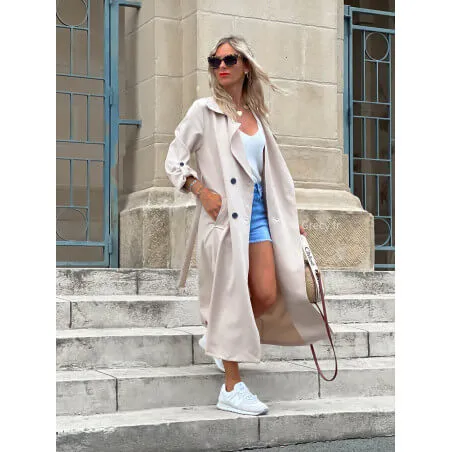 Trench beige intemporel