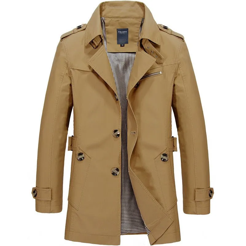 Trench-coat mi-long pour Hommes