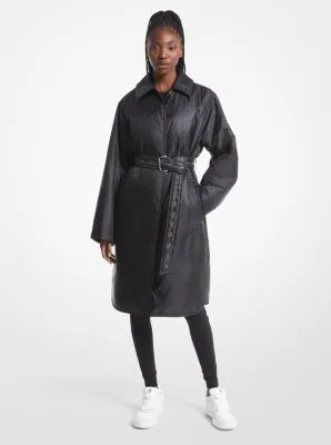 Trench en satin ciré
