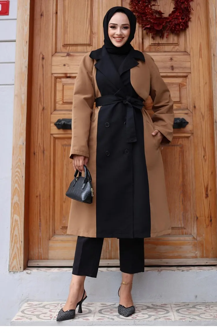 Trench Garni Devant Camel 4434 559