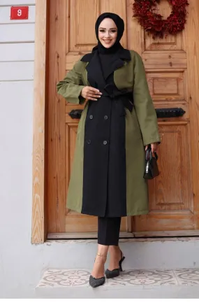 Trench Garni Devant Kaki 4434 557