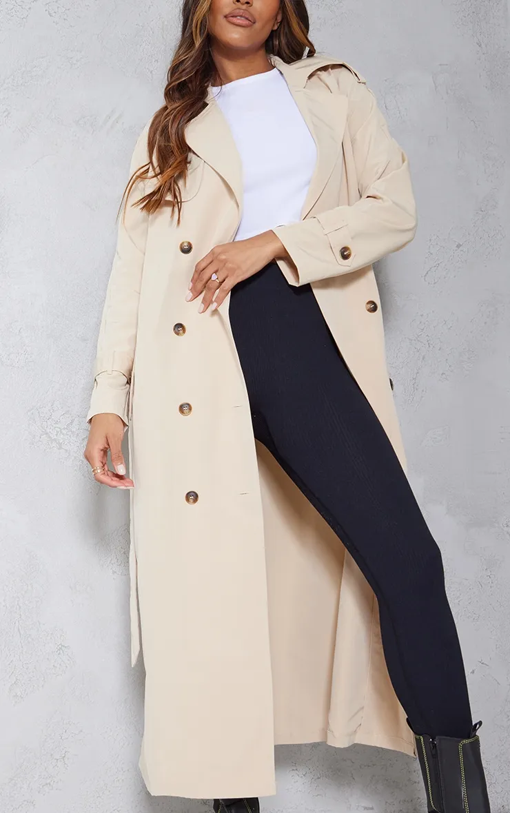 Trench oversize gris pierre